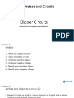 Computer Science Engineering Engineering Electronic Devices and Circuits Clipper Circuits Notes