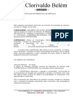 Advogado - : CONTRATANTE: ADALBERTO DE SOUZA BRINGEL, Brasileiro, Divorciado