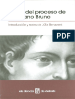 Benavent, Júlia - Actos Proceso Giordano Bruno
