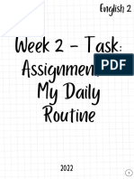 Week 2 - Task Assignment - My Daily Routine
