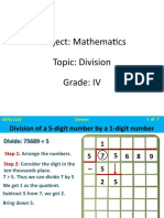 CB IV Math Division 1