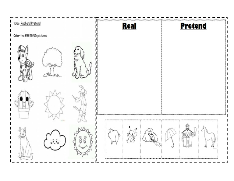 Real Vs Pretend2 | PDF