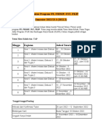 Jadwal Tuton Program FE