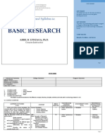 Syllabus in FD501 Basic Research For Students