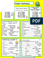 PRESENT CONTINUOUS WORKSHEET 1