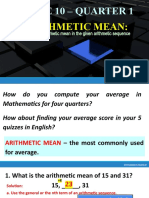 Arithmetic Mean Part 1