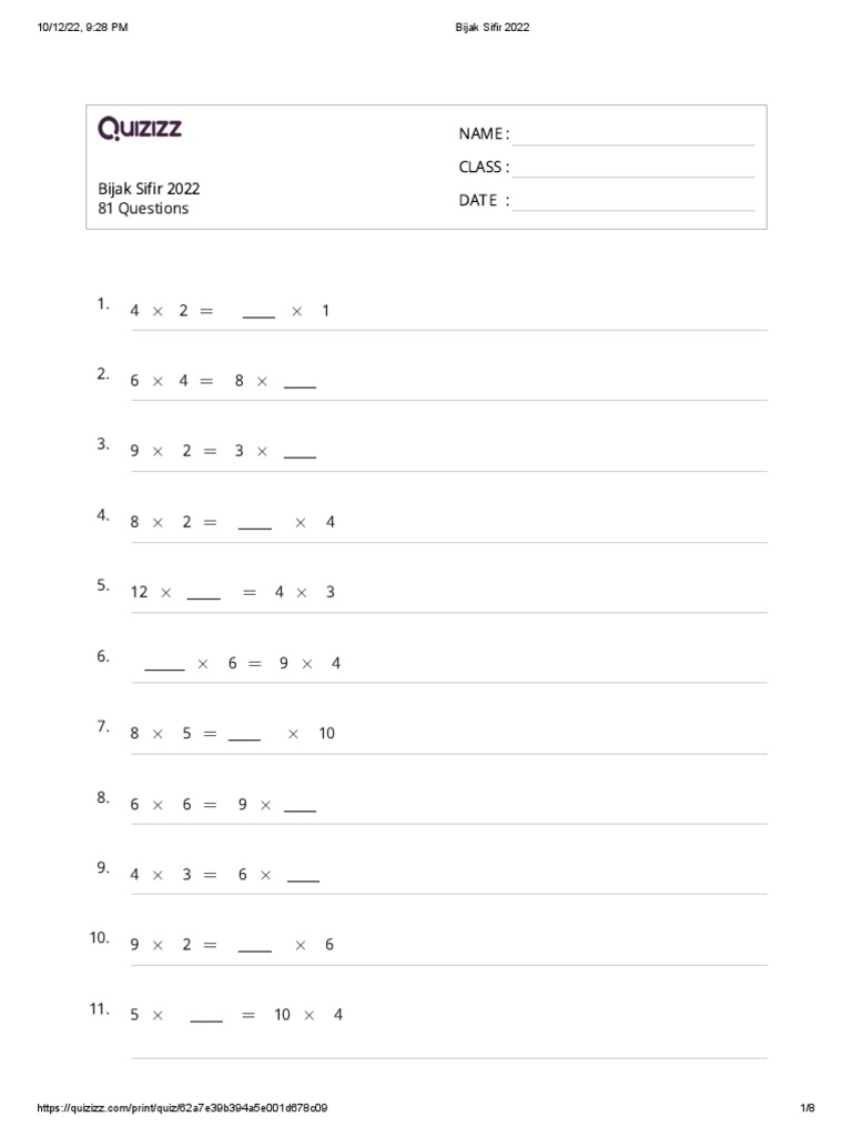 Bijak Sifir 2022 Pdf