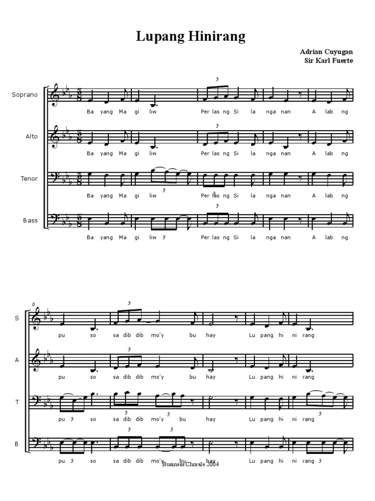 Lupang Hinirang Notes