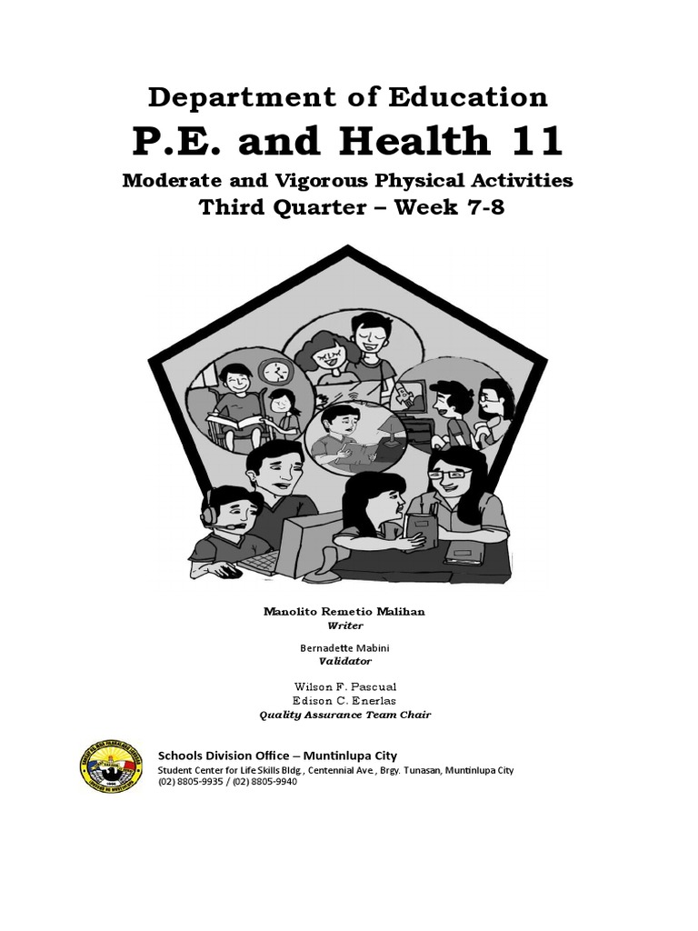 P.E.1 WEEK-7-8 Moderate and Vigorous Physical Activities | PDF ...