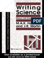 Halliday M A K Martin J R Eds Writing SC