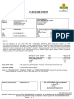 Purchase Order for Pumps