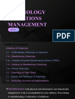 Tech and Operations MNGMT