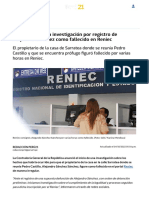 3-Contraloría Inicia Investigación Por Registro de Segundo Sánchez Como Fallecido en Reniec Sarratea Pedro Castillo RMMN POLITICA PERU21