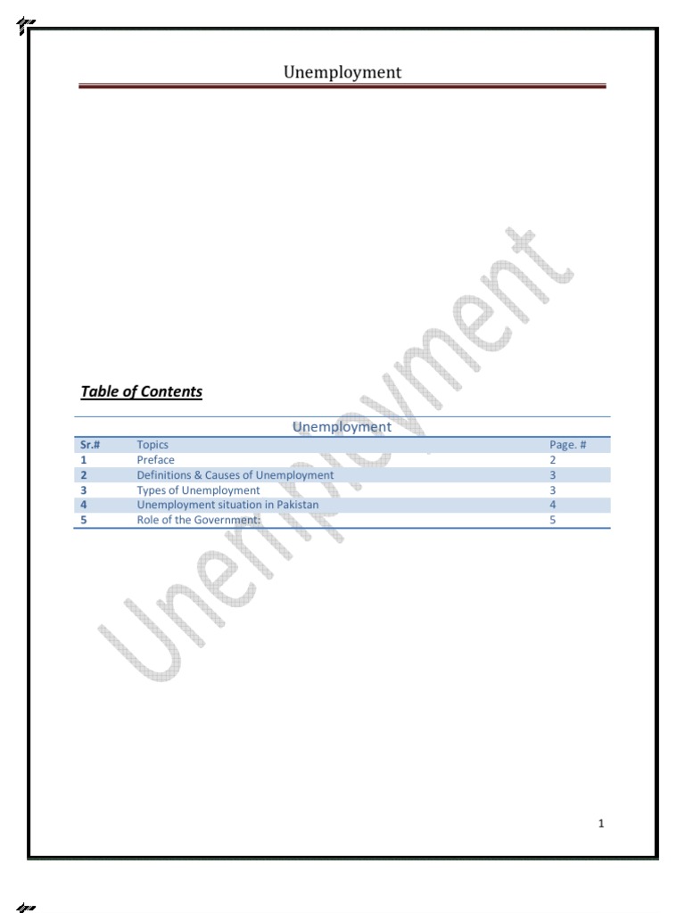 Unemployment | PDF | Unemployment | Social Science
