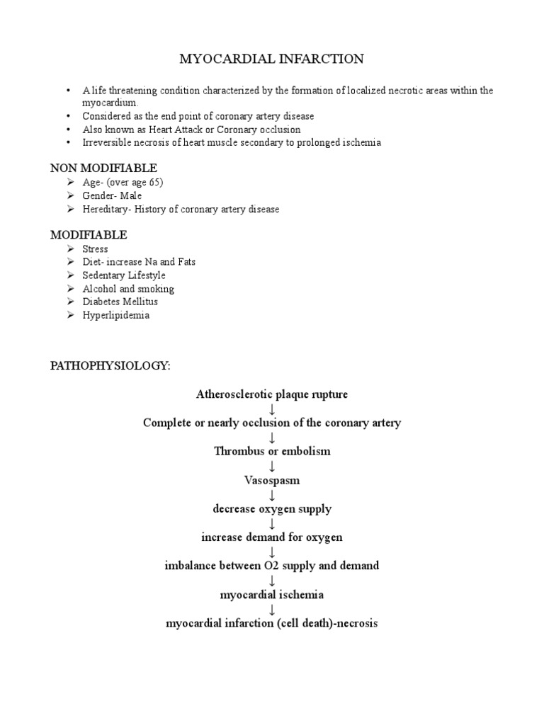 Myocardial Infarction | PDF
