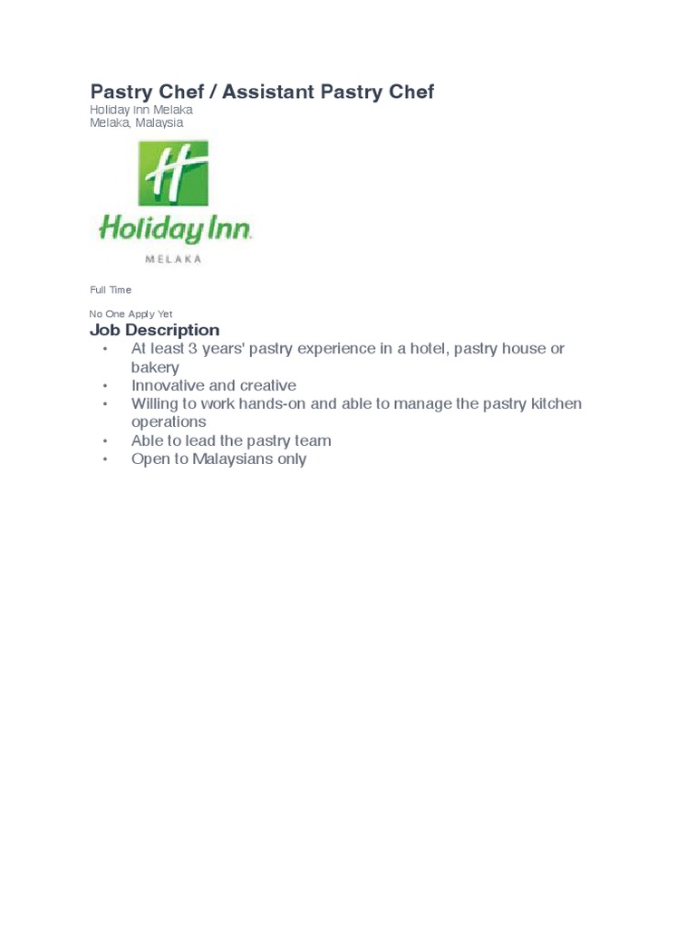 Pastry Chef | PDF