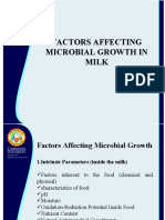 Factors Affecting Microbial Growth in Milk