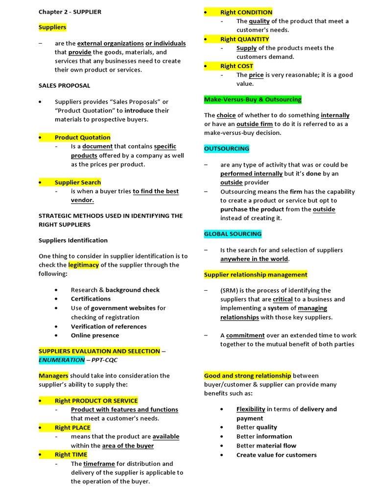 Supply PPT 2 3 | PDF | Procurement | Supply Chain
