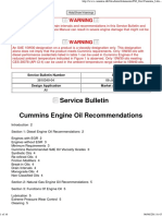 Cummins Engine Oil Recommendations