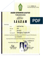 IJAZAH DIII KEPERAWATAN Anik Erma Yani