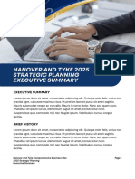 Blue and Gold Modern and Corporate Executive Summary Document