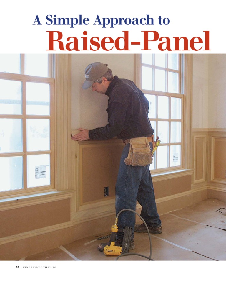 Raised Panel Wainscoting Pdf Framing Construction Wood