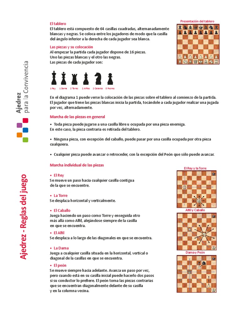 Reglas Básicas del Ajedrez | PDF | Ajedrez | Teoría de juego