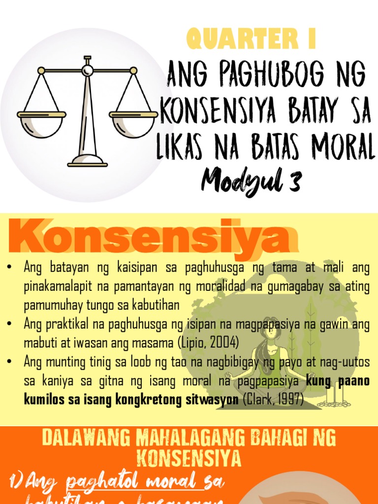 q1 Module3 Ang Paghubog NG Konsensiya Batay Sa Likas Na Batas Moral