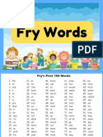 Fry Words (First 100)