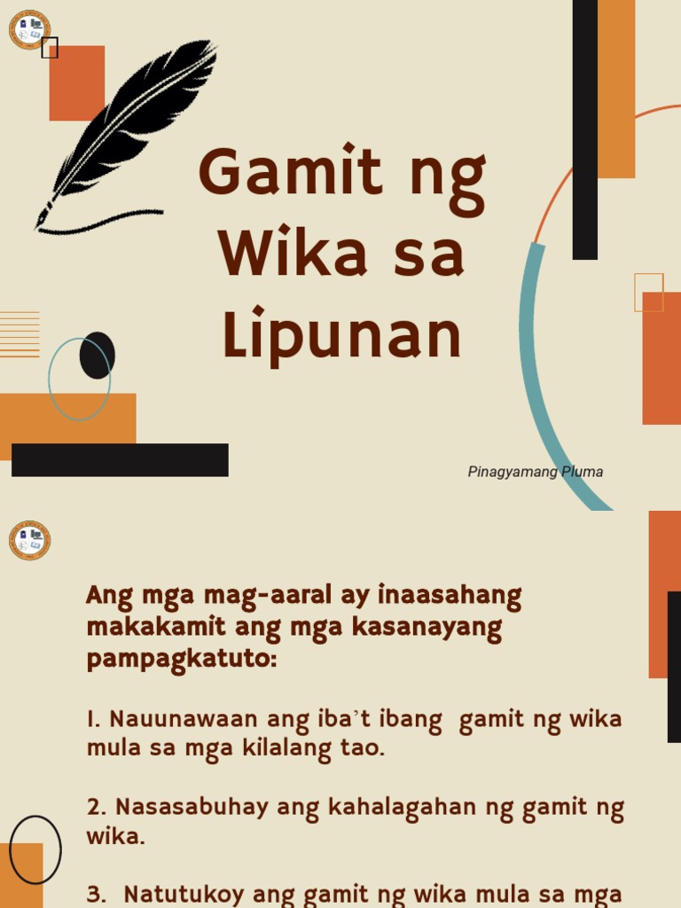 Week 3 Gamit NG Wika Sa Lipunan | PDF