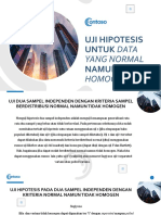 Uji HIPOTESIS Untuk Data Normal Dan Tidak Homogen