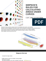 Ship Stability OOW Simpson's Rules For Calculating Areas Under Curves