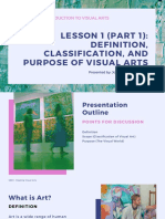 Lesson 1 (Part 1) - Definition, Classification, and Purpose of Visual Arts