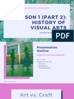 Lesson 1 (Part 2) - History of Visual Arts