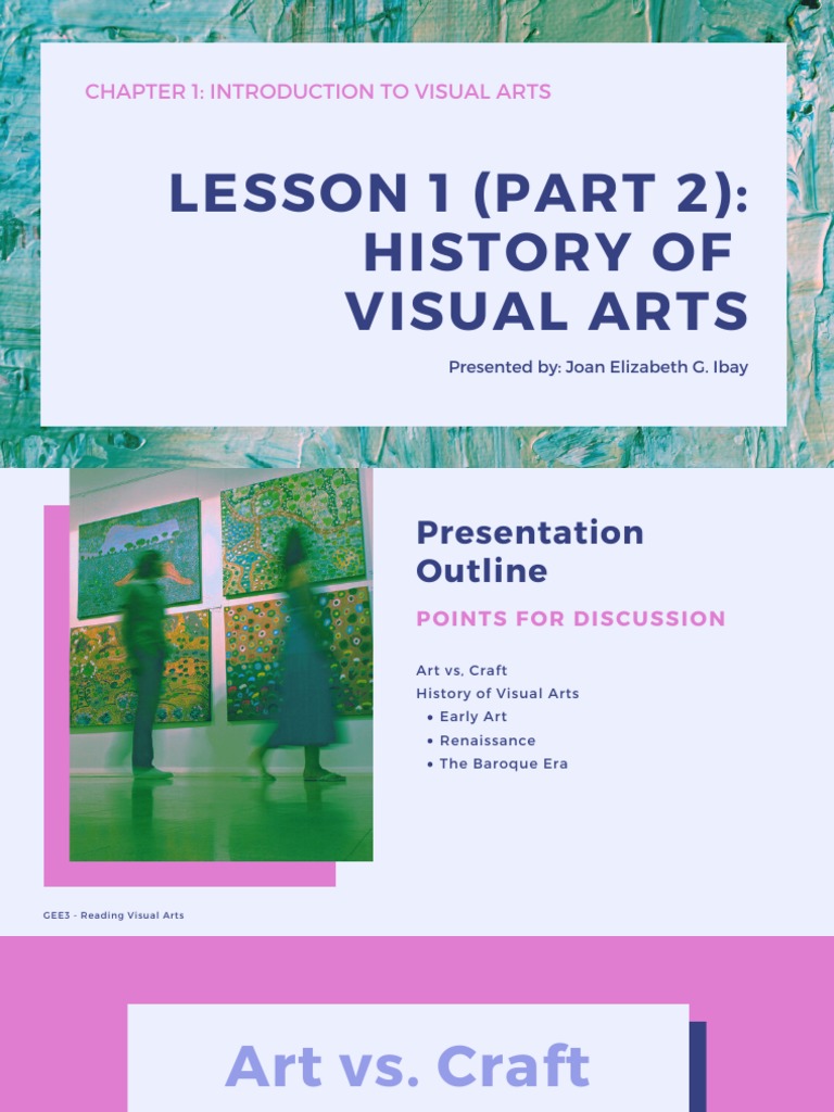 Lesson 1 (Part 2) History of Visual Arts PDF Renaissance Roman