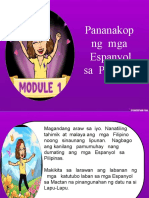 Isasagawa Ko Ang Mga Natutunan Ko: Pananakop NG Mga Espanyol Sa Pilipinas