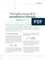Principales Causas de La: Mortalidad en Colombia