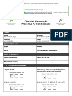 14 - Checklist Manutenção Ar Condicionado