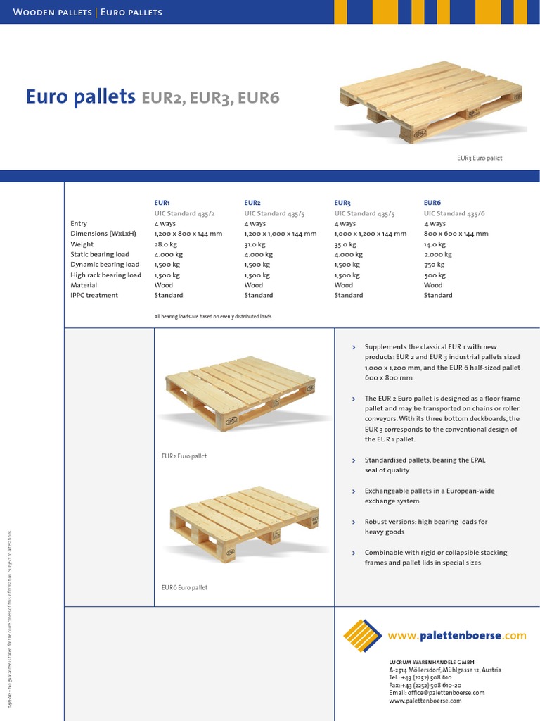 Euro Pallet Ölçüleri PDF Pallet Economic Sectors