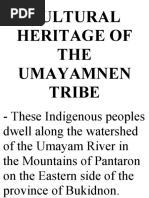 Umayamnon Tribe: Culture and Attire | PDF