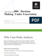 Case Study Analysis - Root Cause Approach