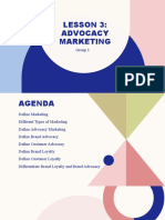 Advocacy Marketing Summary