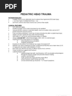 Pediatric Head Trauma: Pathophysiology