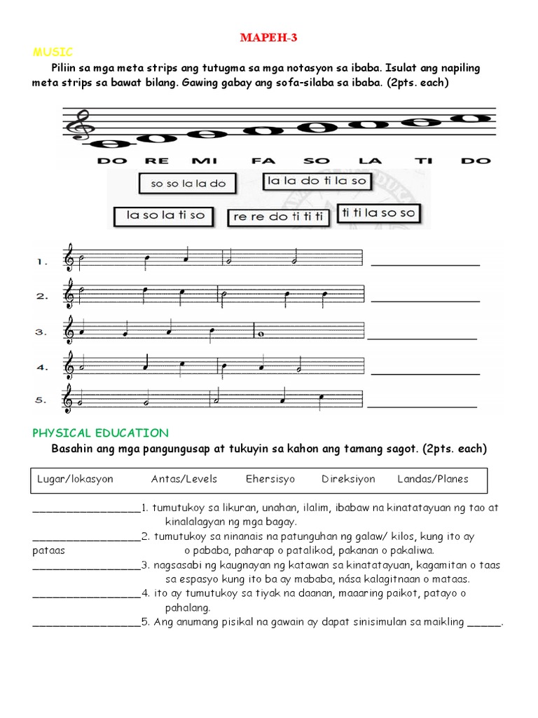 Summative Test Grade 3 Quarter 2 | PDF