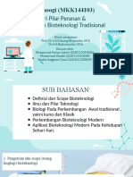 Kelompok 1 - Perkembangan Bioteknologi Tradisional-Mukhtahir - Biotek