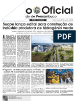 Estado de Pernambuco: Suape Lança Edital para Construção de Indústria Produtora de Hidrogênio Verde