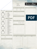 Fillable Character Sheet