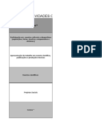 Tabela de Atividades Complementares e Atividades Acadêmicas Científicas e Culturais