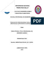 Viniltrimetoxisilano Como Promotor de Adherencia Por Polimerizacion