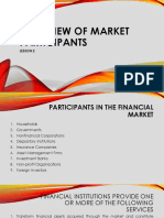 Overview of Market Participants
